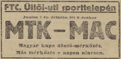 Ezen a napon negyedszer nyertük meg a Magyar Kupát