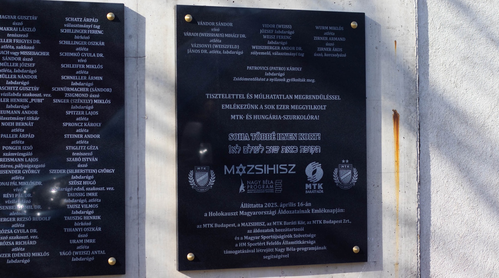 A Holokauszt áldozataira emlékeztünk (képgaléria)